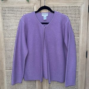 Pendleton Womens Wool Cardigan Medium Purple Sweater Jacket Size 1X